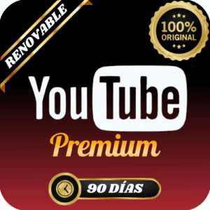 YOUTUBE PREMIUM 3 MESES ORIGINAL RENOVABLE✨